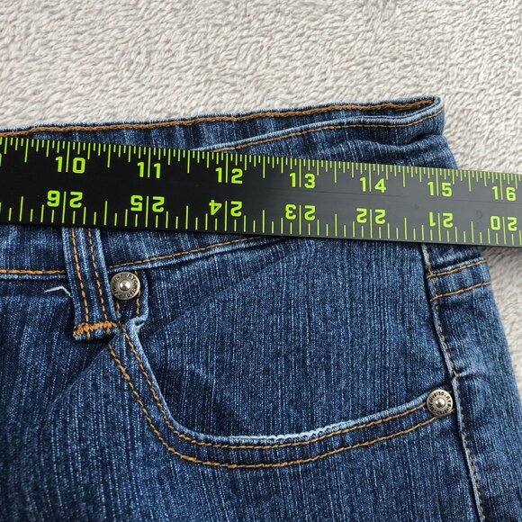 RY Diverso Womens Jeans Size 10 Straight Classic Denim Embroidered Butterfly - Picture 4 of 14